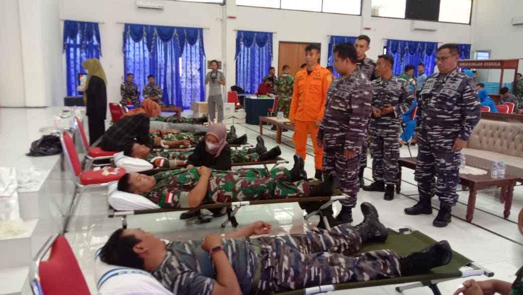 *HUT POMAL Lanal Morotai Laksanakan Giat Donor Darah*