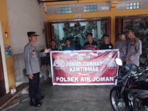 Kapolsek Air Joman Gelar Jumat Curhat Di Bengkel EL-STICKER 2 IMG 20230421 WA0027