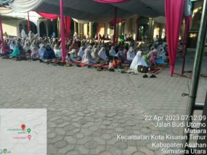 Beri Rasa Aman Saat Sholat Idul Fitri 1444 H, Personel Polres Asahan Lakukan Pengamanan 2 IMG 20230423 WA0030