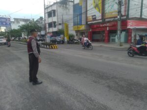 Atasi Kemaceta, Personil Sat Samapta Polres Asahan Strong Point Pagi 2 IMG 20230904 WA0109