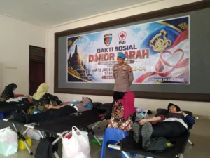 60 Calon Pendonor, 45 Kantong Darah Terkumpul di Polres Demak 2