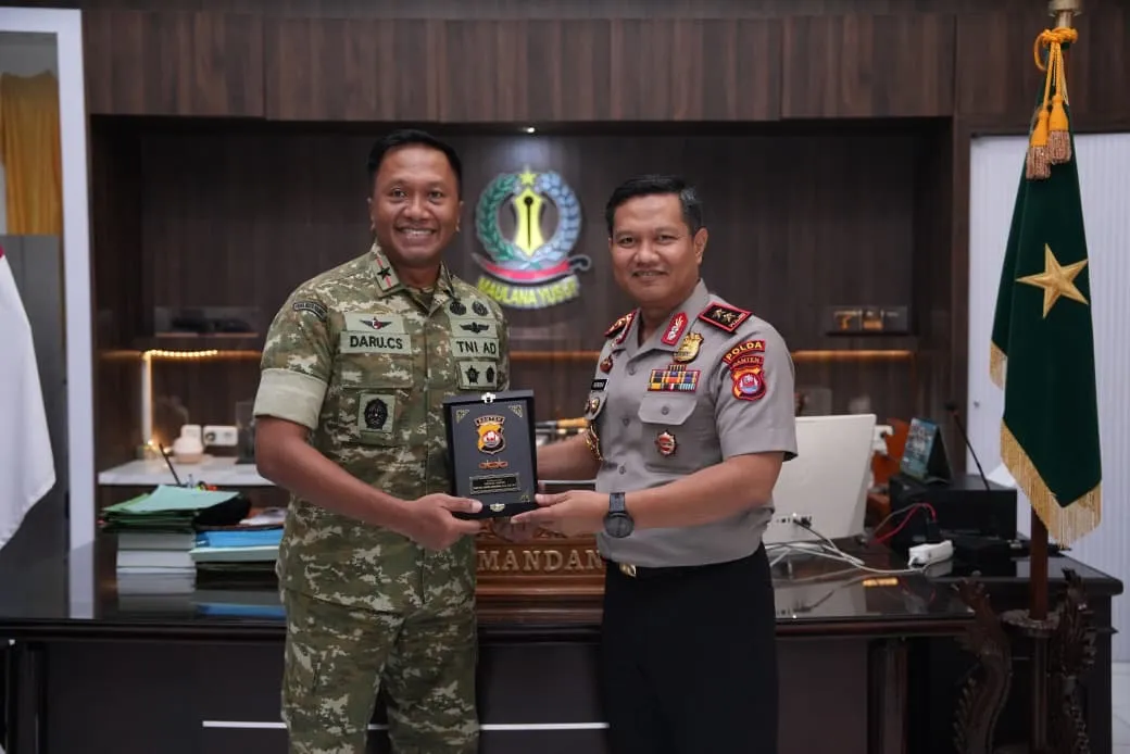 Kapolda Banten dan Danrem 064/MY Pererat Sinergitas, Perkuat Keamanan dan Dukung Pembangunan Daerah